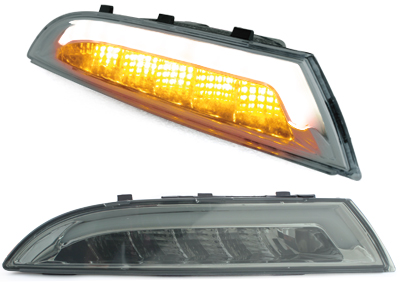 carDNA LED Frontblinker Standlicht für VW Scirocco 3 08+ smoke rauch