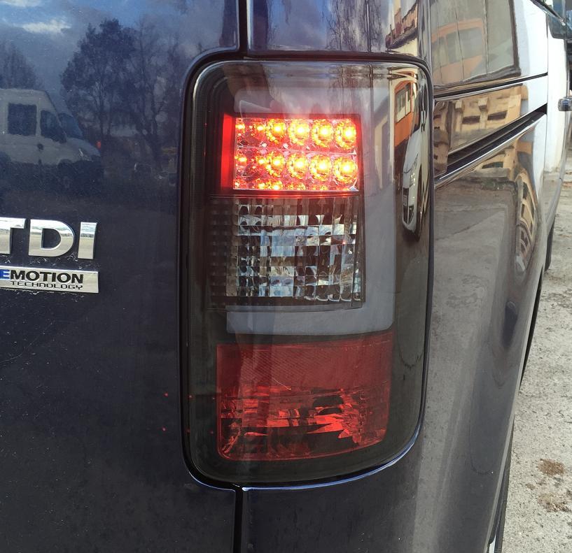 LED Rückleuchten für VW Caddy Bj. 03-15 schwarz black LIGHTBAR