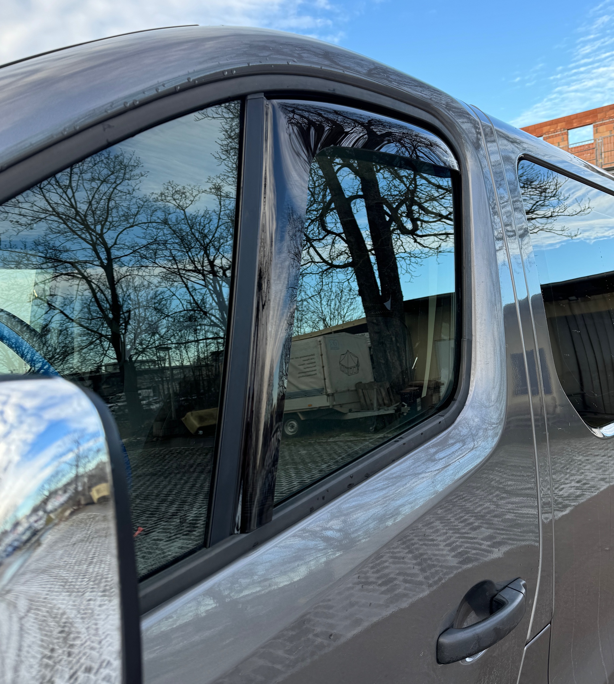 ClimAir WINDABWEISER REGENABWEISER schwarz für Renault Trafic 01-14 mit ABE Set links rechts