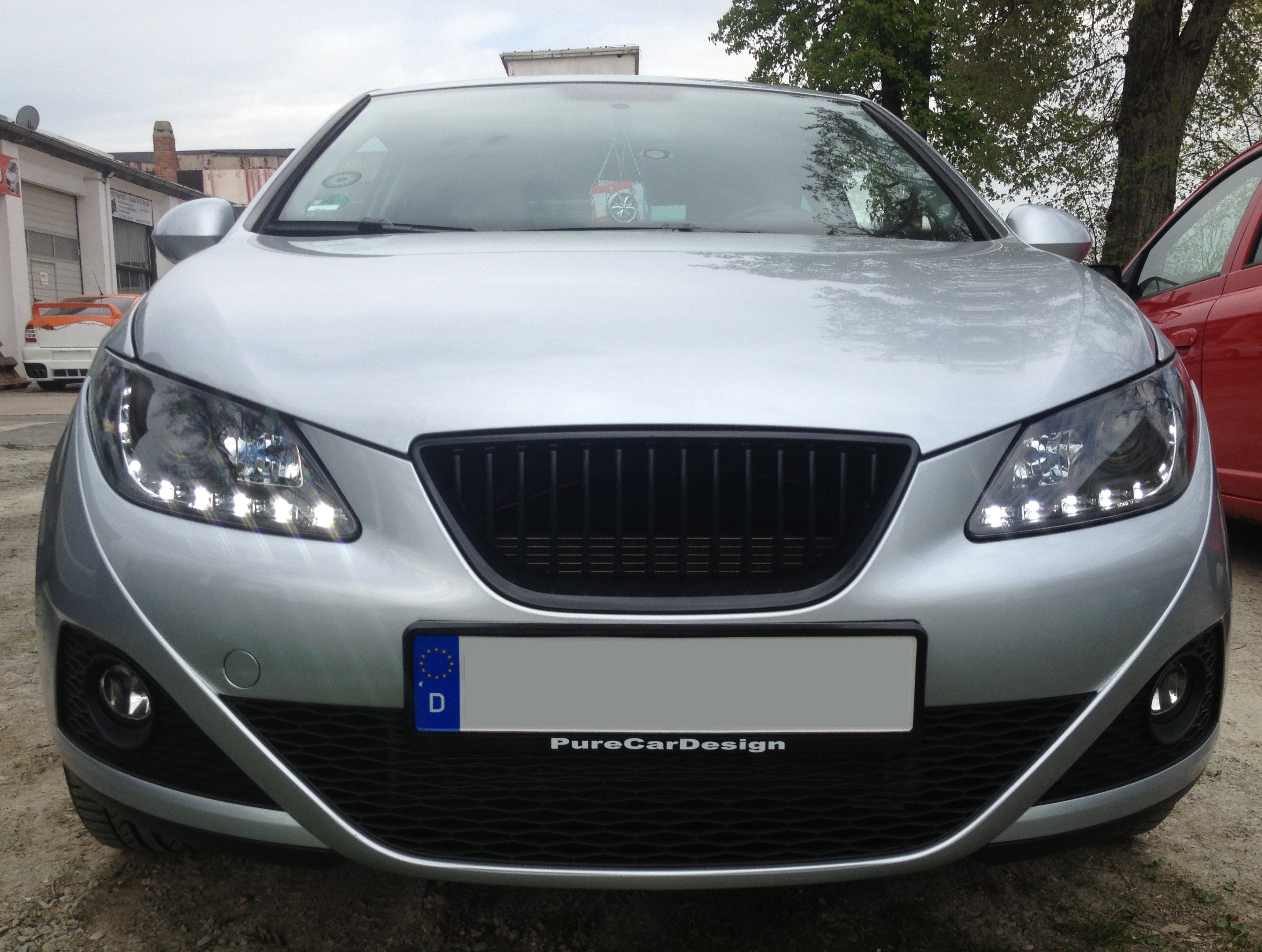 LED TAGFAHRLICHT Scheinwerfer Seat Ibiza 6J 08-12 black schwarz