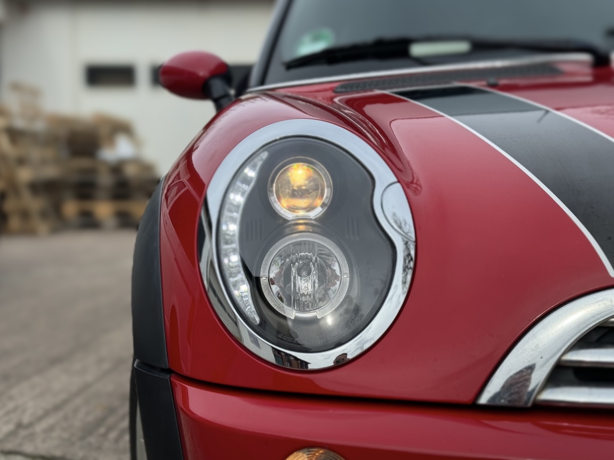 Scheinwerfer für Mini 01-06 R50 R52 R53 Tagfahrlicht-Optik schwarz