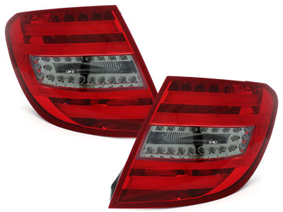 LED Rückleuchten für Mercedes Benz W204 T-Modell 06-10 red/smoke