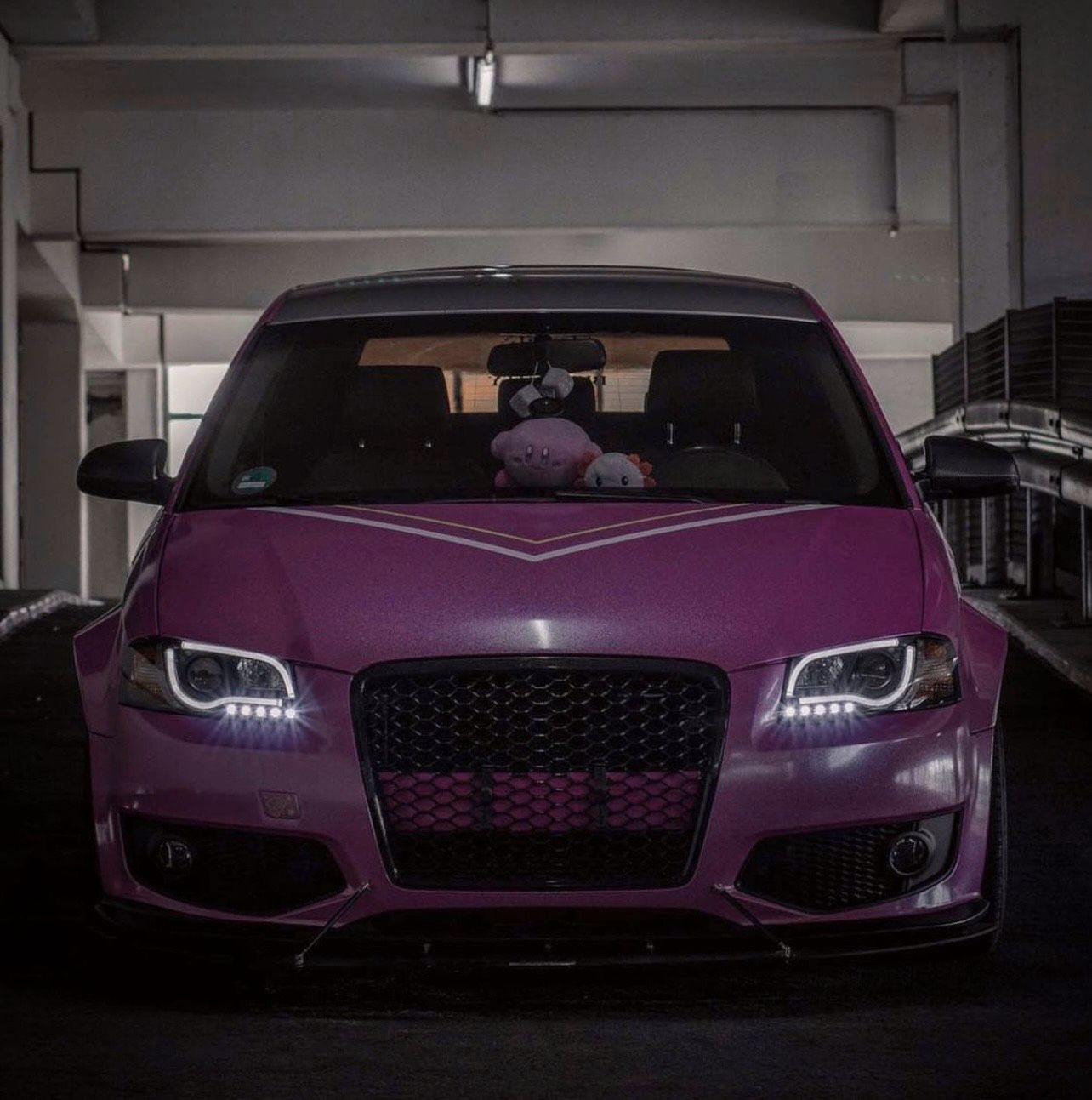 Lightbar Scheinwerfer für Audi A3 8P 08-12 LED TAGFAHRLICHT schwarz