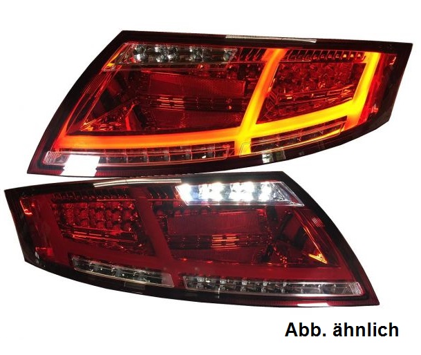 Voll-LED Rückleuchten für Audi TT 8J 06-14 rot-rauch 8S-Optik