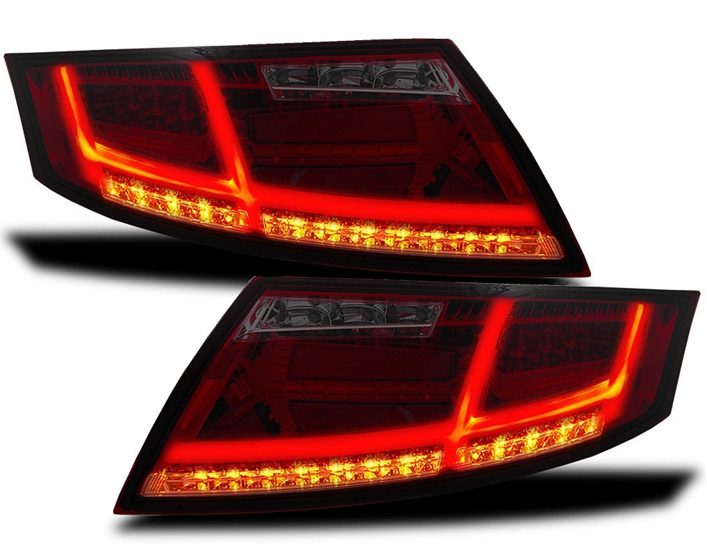 Voll-LED Rückleuchten für Audi TT 8J 06-14 rot-rauch 8S-Optik