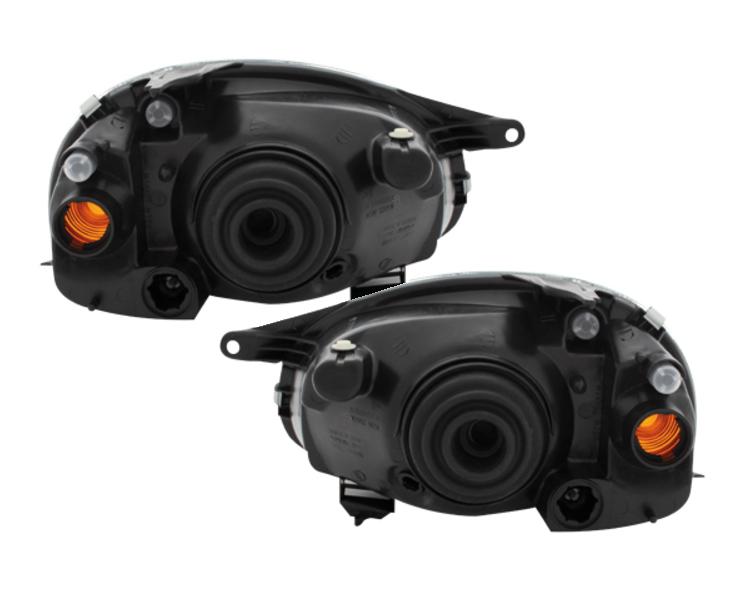Scheinwerfer für Opel Corsa B 93-01 black schwarz Klarglas