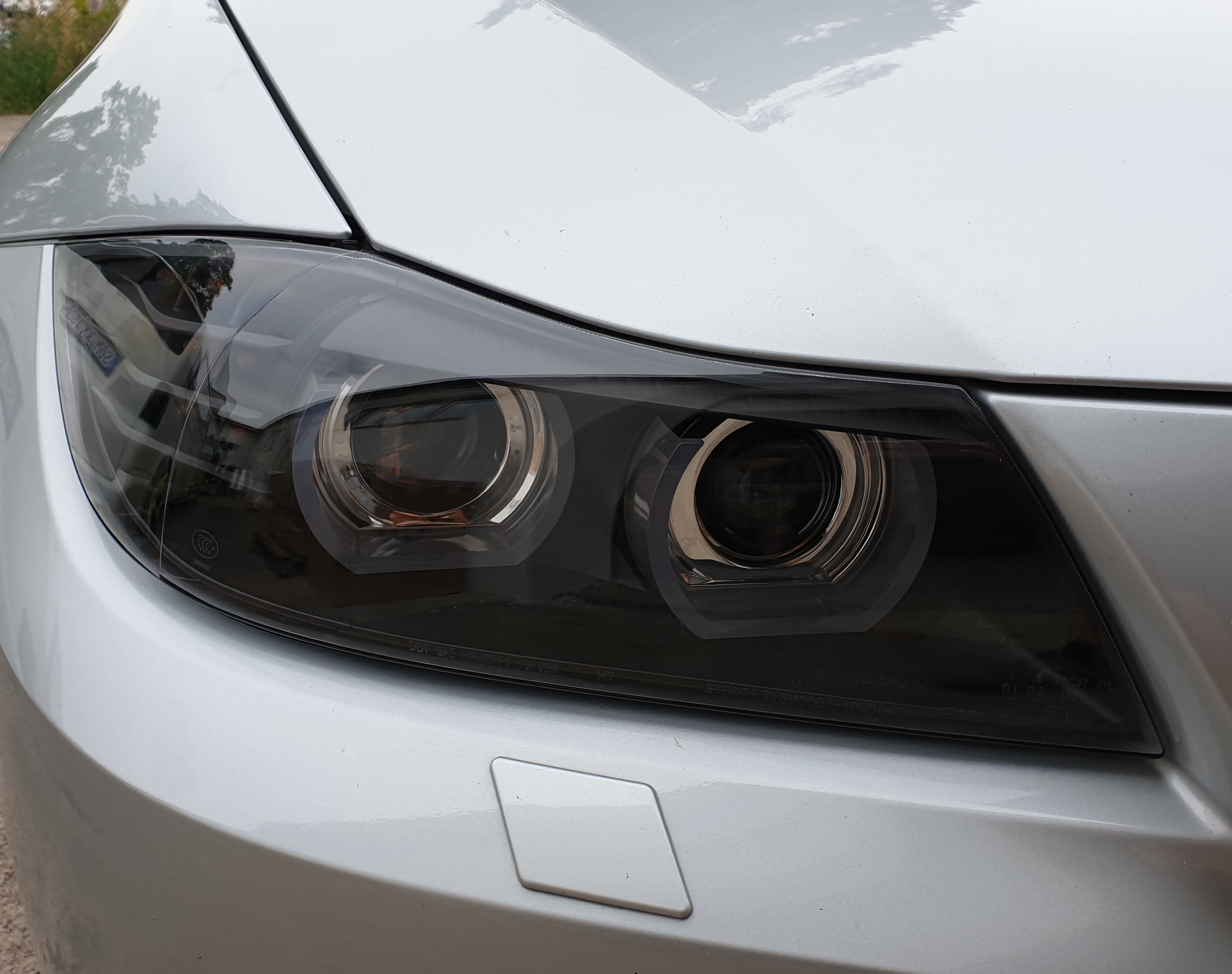 Lightbar Xenon D1S Scheinwerfer für BMW E90 E91 LCI 08-12 schwarz HID + AFS