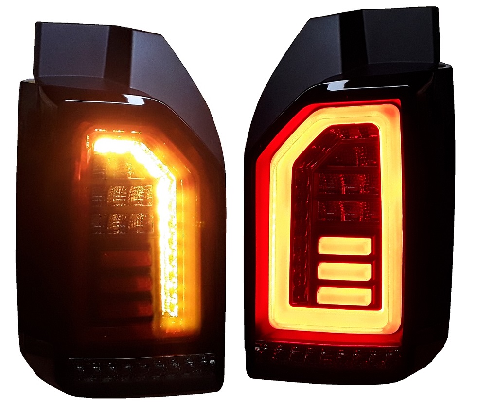 Voll LED Rückleuchten für VW T6 2015-2019 schwarz grau