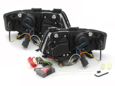 Lightbar Scheinwerfer für AUDI A6 4B 97-00 TAGFAHRLICHT chrom