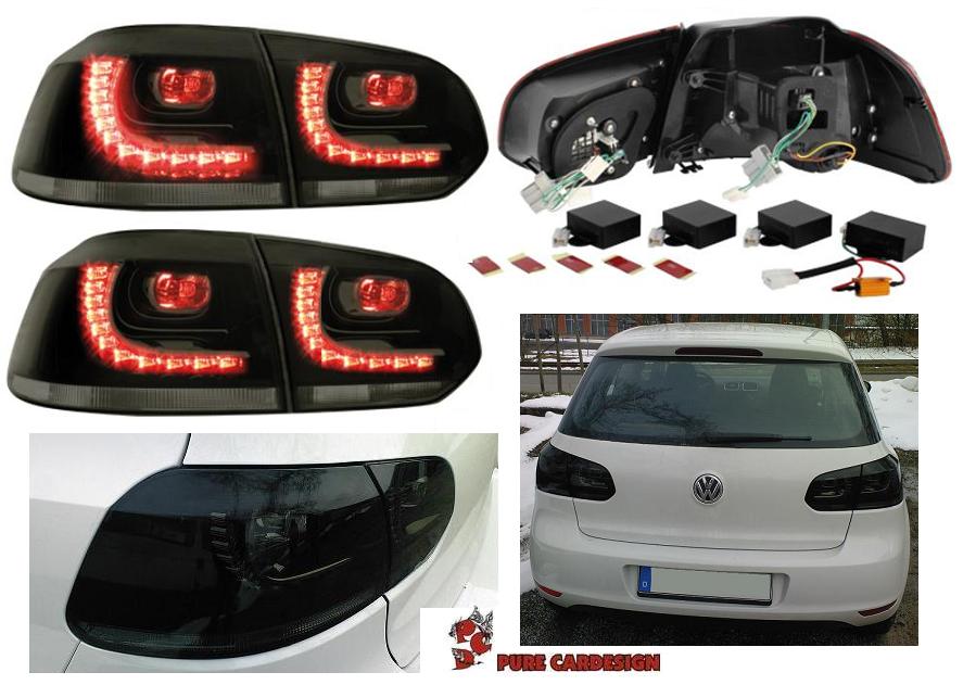 LED Rückleuchten für VW Golf VI 6 08-12 smoke rauch Depo