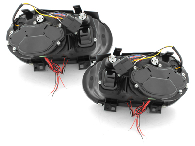 Led Angel Eyes Scheinwerfer für VW Golf IV 97-04 schwarz