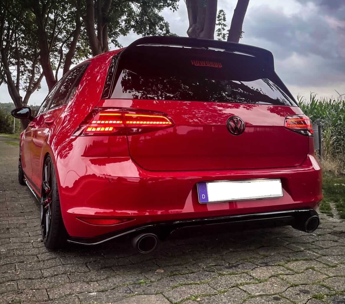 LED Rückleuchten für VW Golf 7 2013-2017 STARTANIMATION dynamischer LED Blinker rot smoke V2