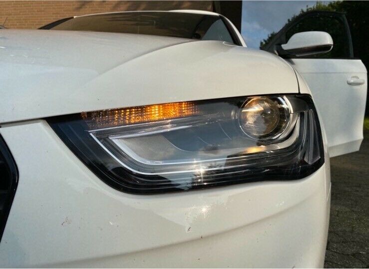 LED TAGFAHRLICHT Scheinwerfer für AUDI A4 B8 8K 12-15 schwarz