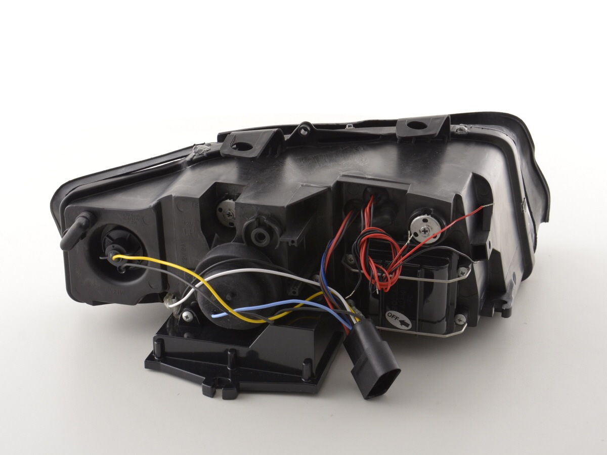 LED Angel Eyes Scheinwerfer für AUDI A4 8E B6 01-04 schwarz