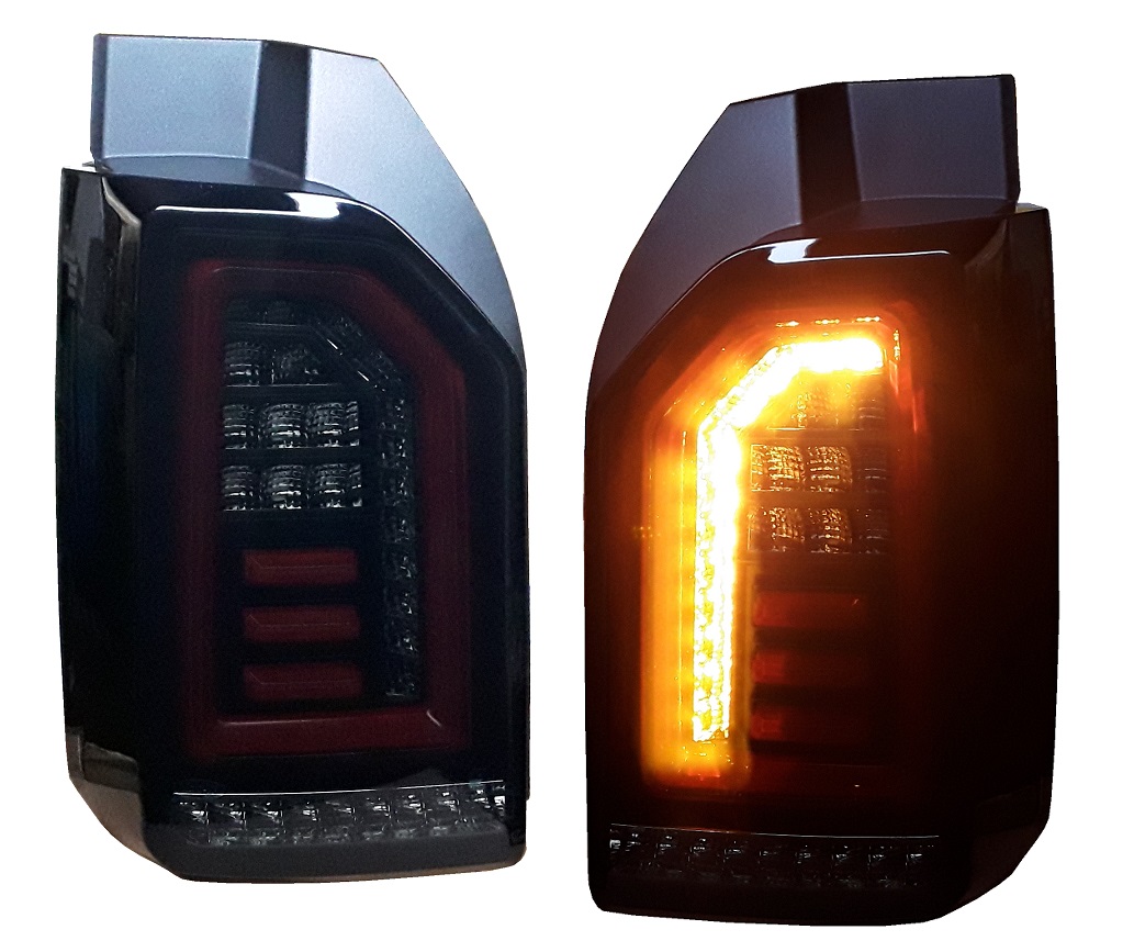 Voll LED Rückleuchten für VW T6 2015-2019 schwarz rot