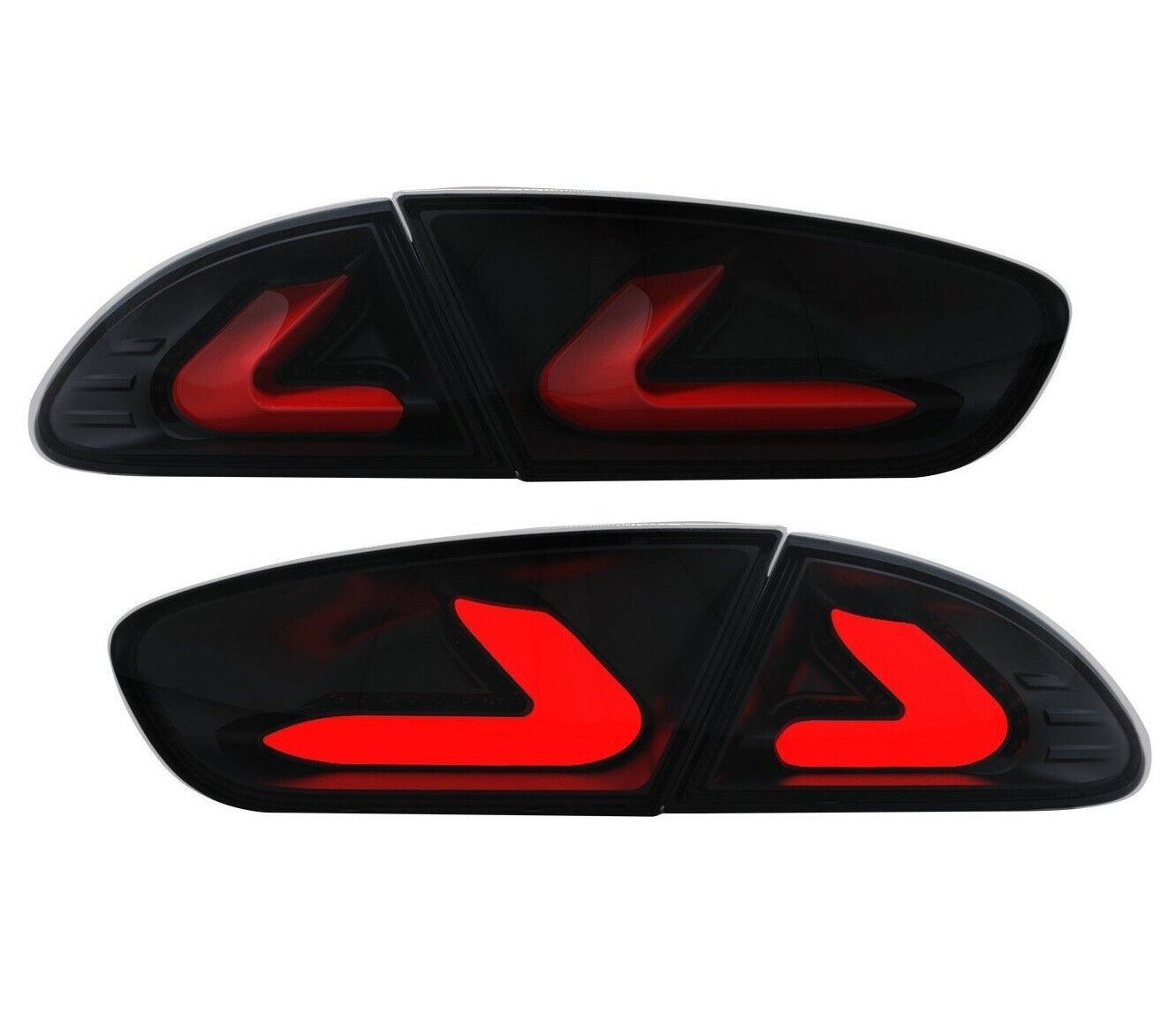 carDNA LED Rückleuchten für Seat Leon 09-12 1P1 black/smoke schwarz
