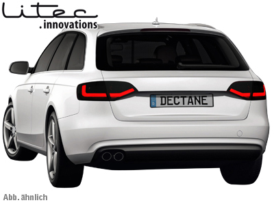 LITEC LED Rückleuchten rot klar für Audi A4 B8 8K 08-11 Avant dynamischer Blinker