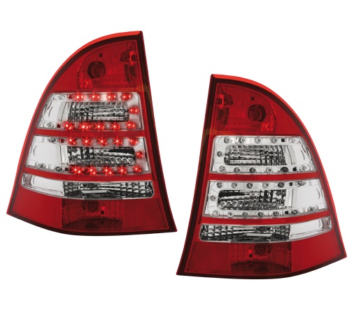 LED Rückleuchten für Mercedes Benz C-Klasse W203 00-07 rot-klar