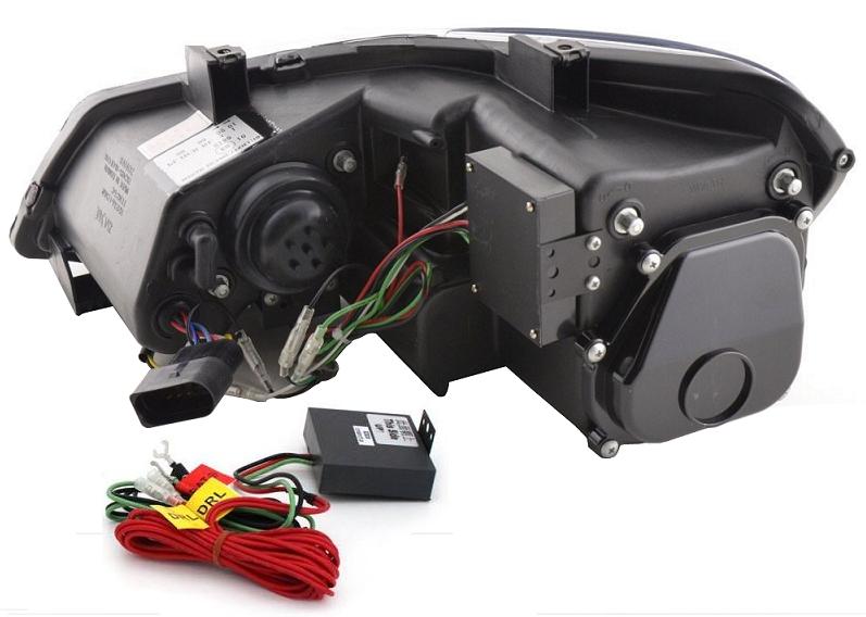 LED Tagfahrlicht Scheinwerfer für VW Polo 6R 09-14 schwarz SONAR