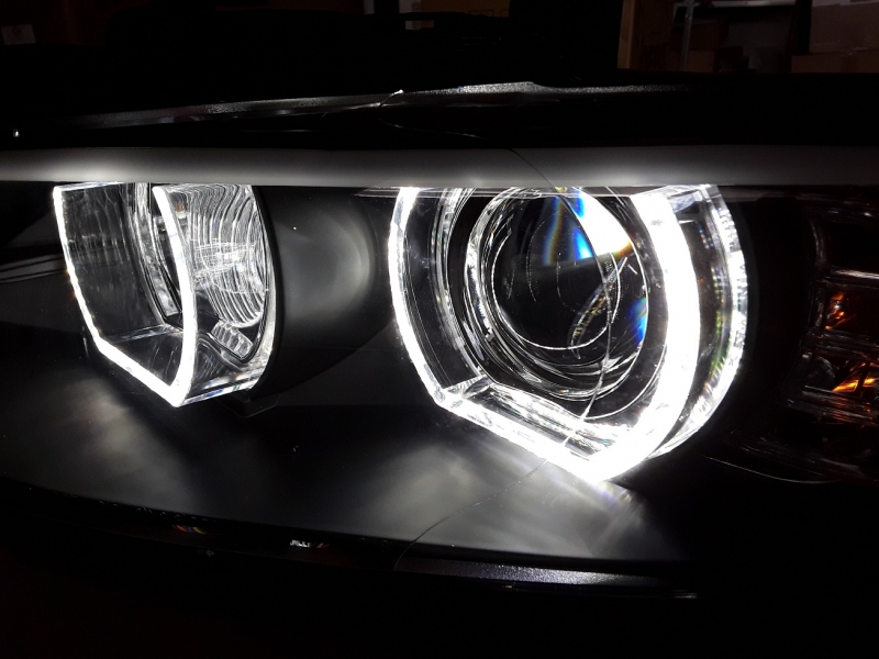 LED DRL Xenon Scheinwerfer für BMW E92 E93 05-10 schwarz o. AFS