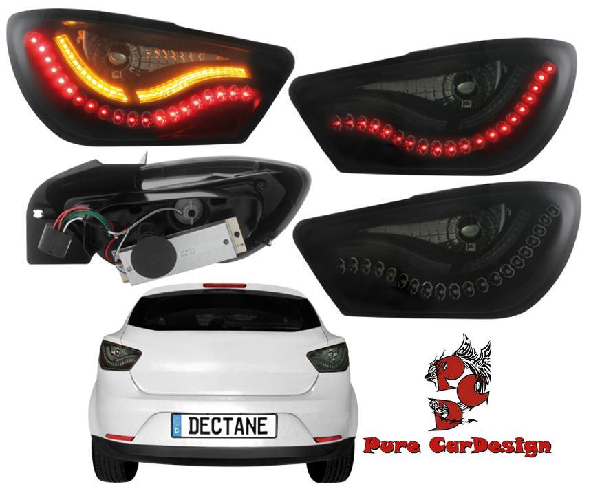 LED Rückleuchten für Seat Ibiza 6J 04/08 - 03/12 black/smoke LH