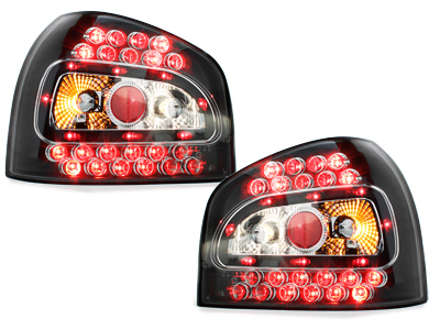 LED Rückleuchten für Audi A3 8L 09/96-2004 schwarz Klarglas LH