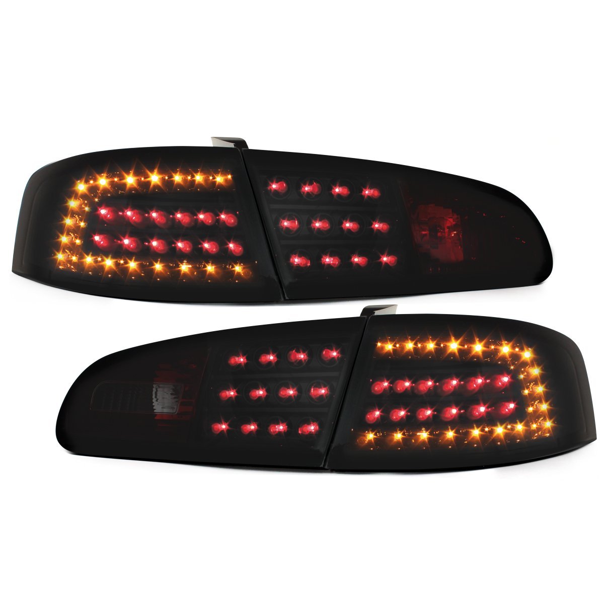 LITEC LED Rückleuchten für Seat Ibiza 6L 02-08 black/smoke schwarz