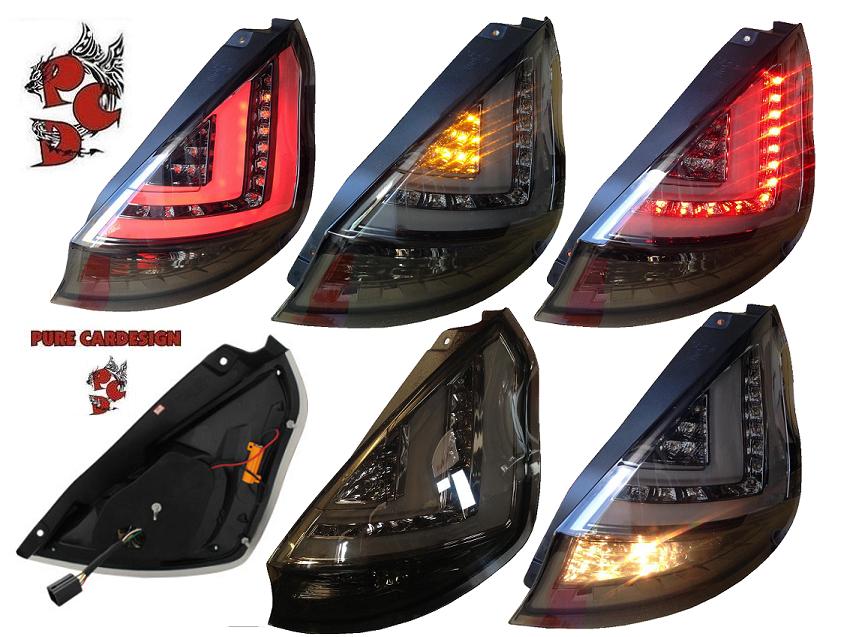 LED Rückleuchten für Ford Fiesta JA8 MK7 09/12+ Facelift smoke