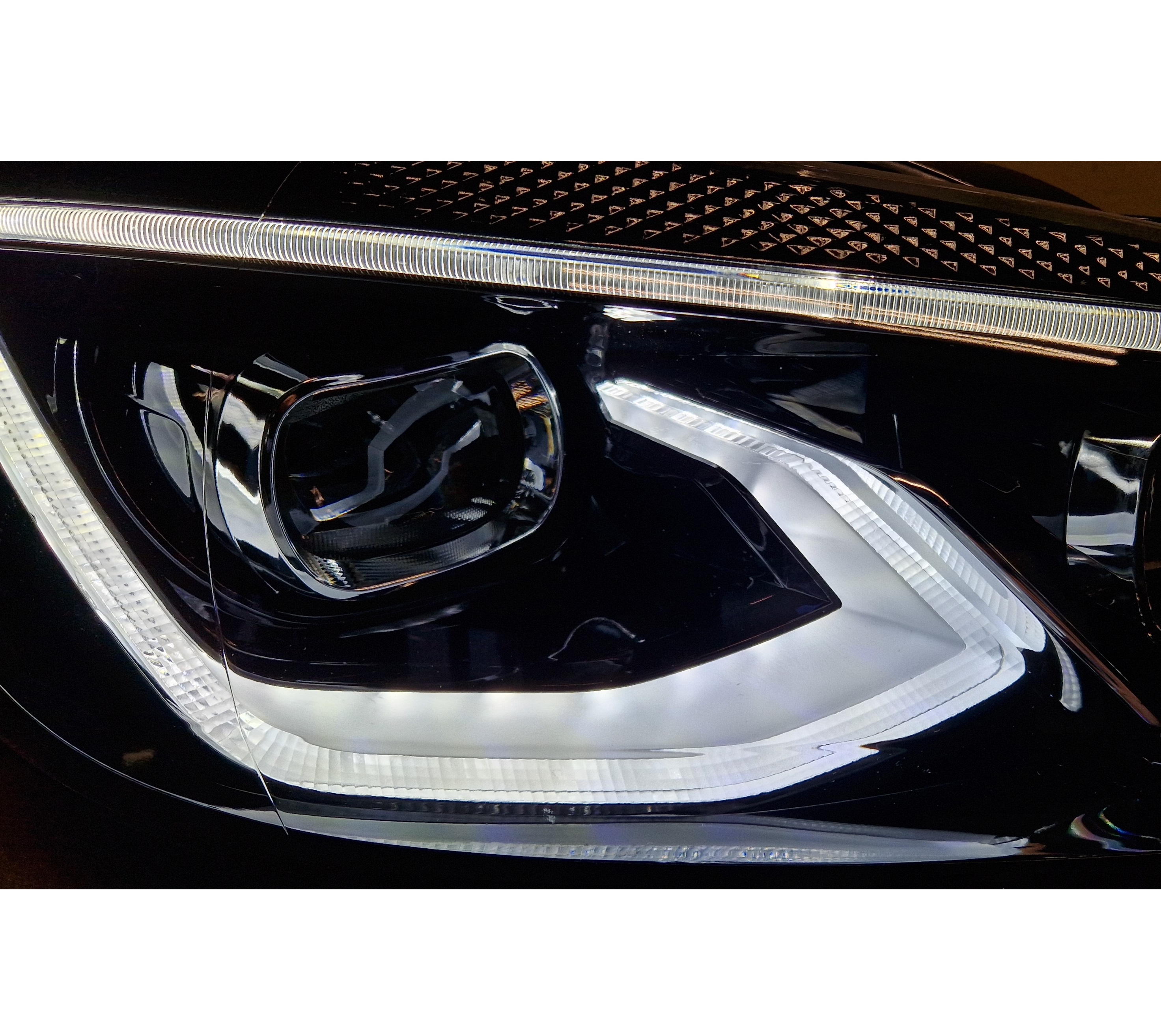 VOLL-LED Scheinwerfer für VW Golf 6 VI 08-12 schwarz sequentieller Start VL
