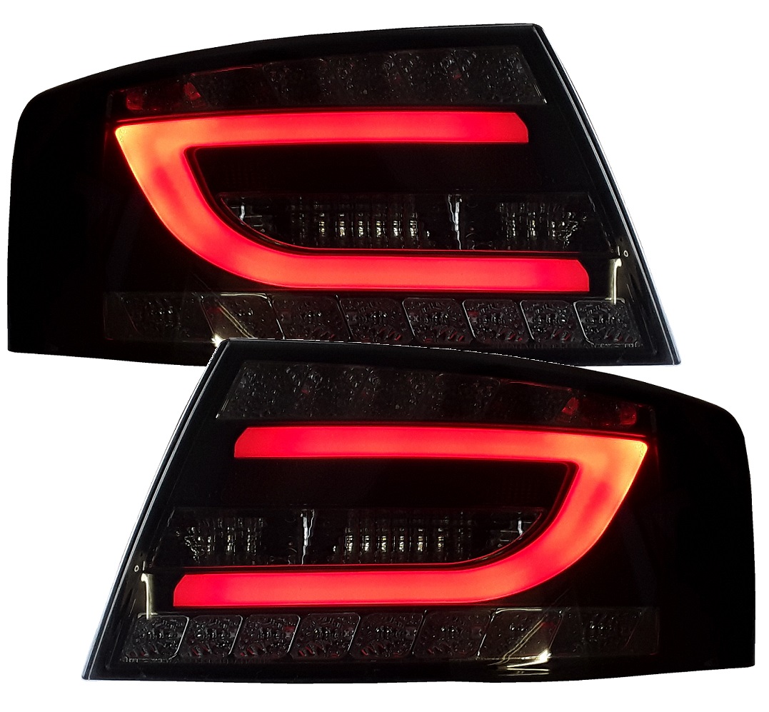 LED Rückleuchten für Audi A6 4F Limousine 04-08 red/smoke 6-Pins für Halogen-Serie