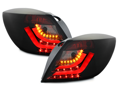 Lightbar LED Rückleuchten für Opel Astra H GTC 3-Türer schwarz Sonar