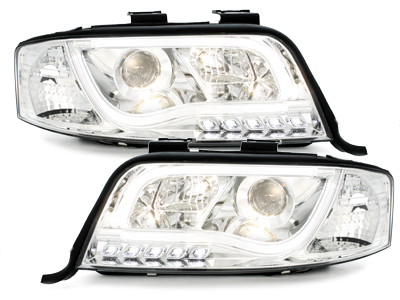 Lightbar Scheinwerfer für AUDI A6 4B C5 01-04 TAGFAHRLICHT chrom