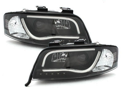 Lightbar Scheinwerfer für AUDI A6 4B 97-00 TAGFAHRLICHT schwarz