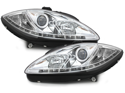 LED TAGFAHRLICHT Scheinwerfer für Seat Leon 1P 09-12 chrom