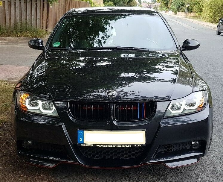 Lightbar Xenon D1S Scheinwerfer für BMW E90 E91 05-08 schwarz HID