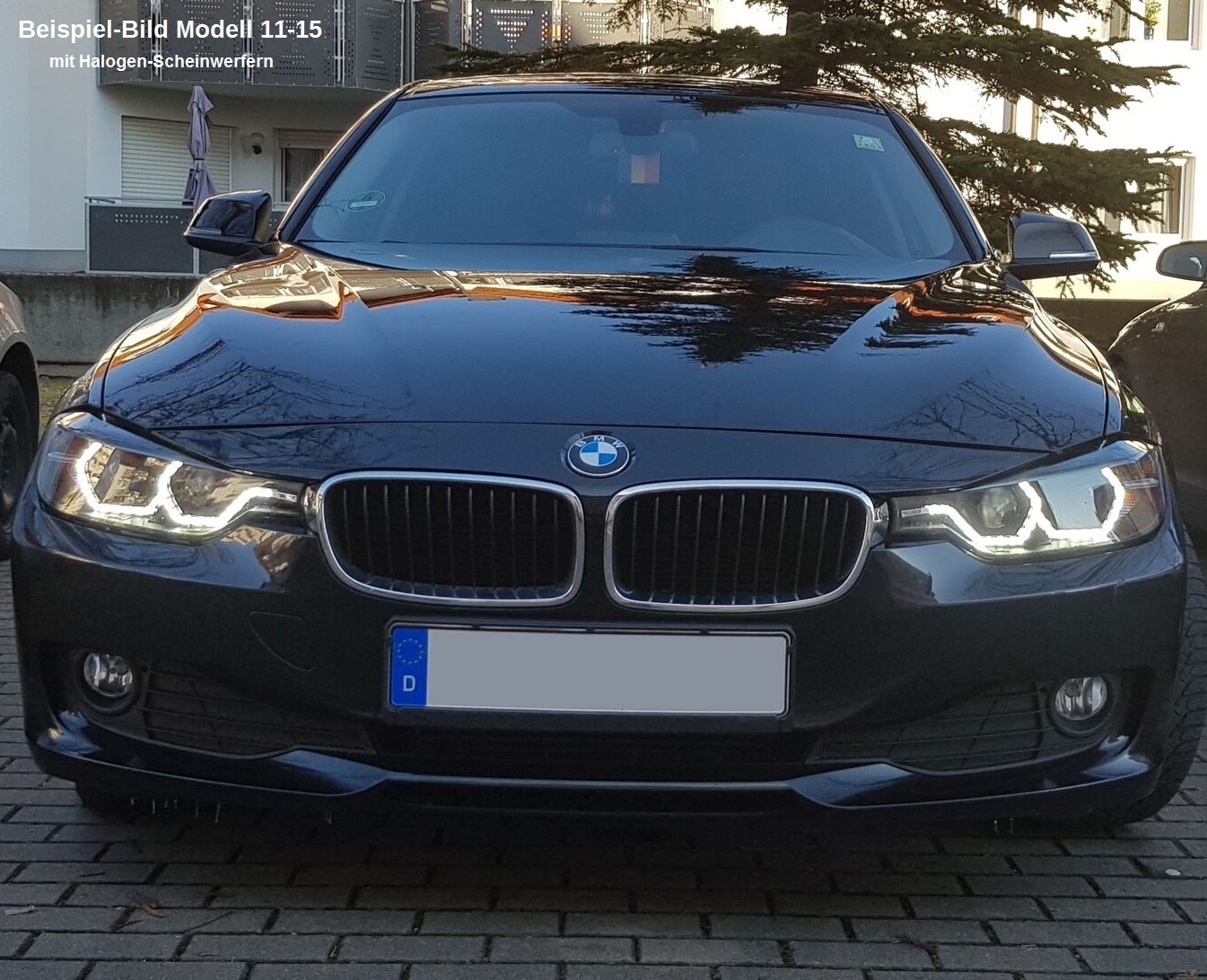 Scheinwerfer für BMW F30 F31 LCI 07/15-18 schwarz Xenon-Optik mit Tagfahrlicht