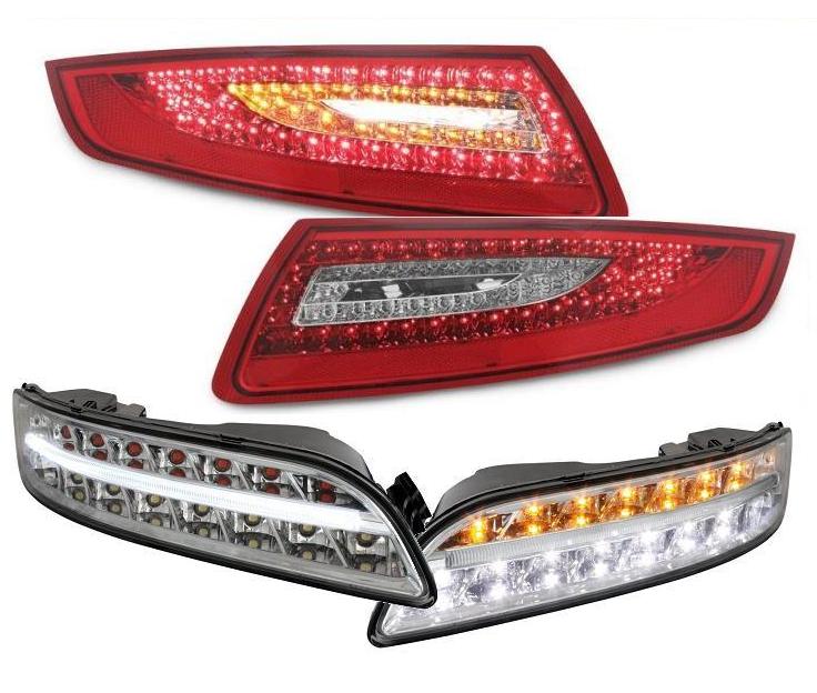 LED Rückleuchten für Porsche 911 997 + LED Blinker Nebelscheinwerfer Standlicht