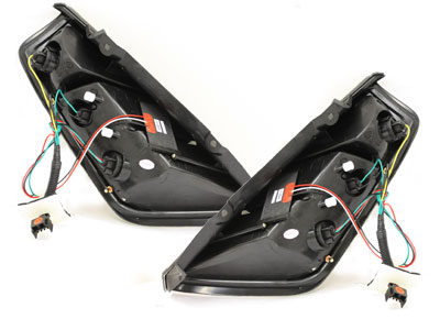 LED Rückleuchten für Fiat Grande Punto 05-10 schwarz Klarglas