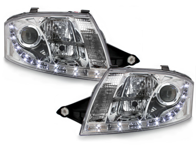 Led Tagfahrlicht Scheinwerfer für Audi TT 8N 98-05 chrom