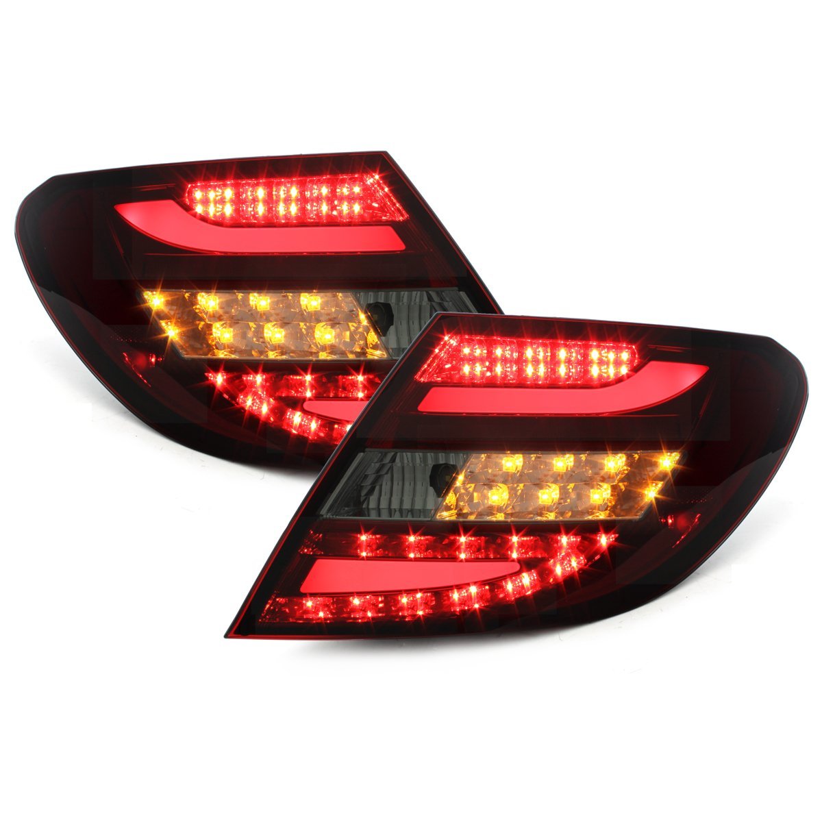 LED Rückleuchten für Mercedes Benz C W204 Limousine 07-10 red/smoke