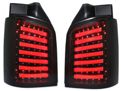 LED Rückleuchten für VW T5 BUS 03-15 inkl. Facelift schwarz rauch